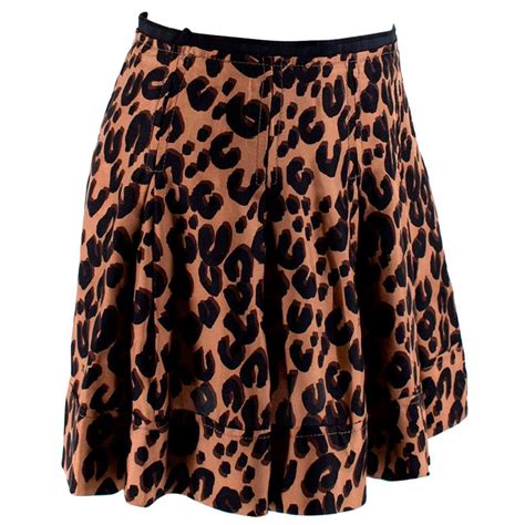 LV leopard mini skirt